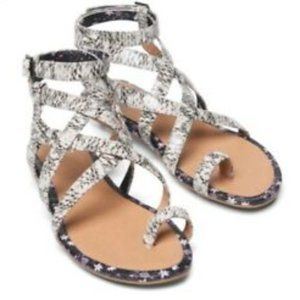 CAbi Athena Snakeskin Gladiator Sandal